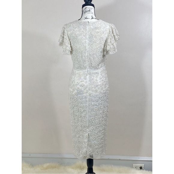 Mac Duggal Floral Beaded Sheath Dress size 6 - Picture 5 of 13